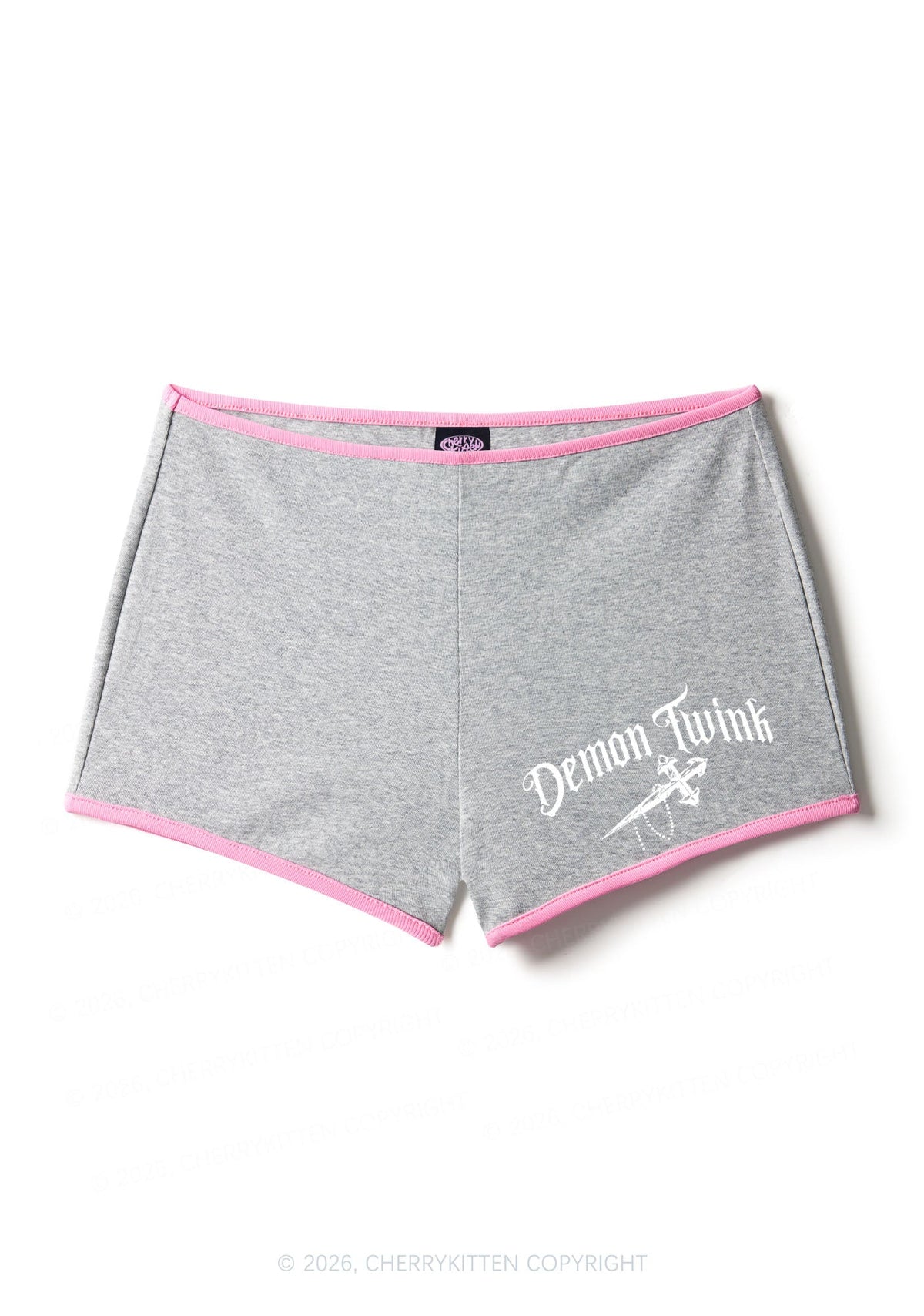 Demon Twink Pride Y2K Booty Shorts Cherrykitten