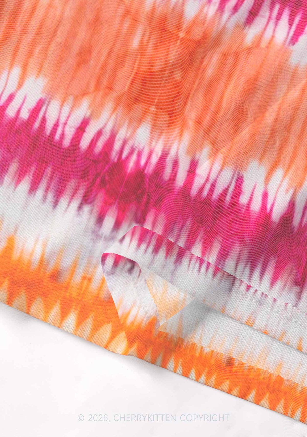 Lesbian Tie Dye Pride Y2K Mesh Crop Top Cherrykitten