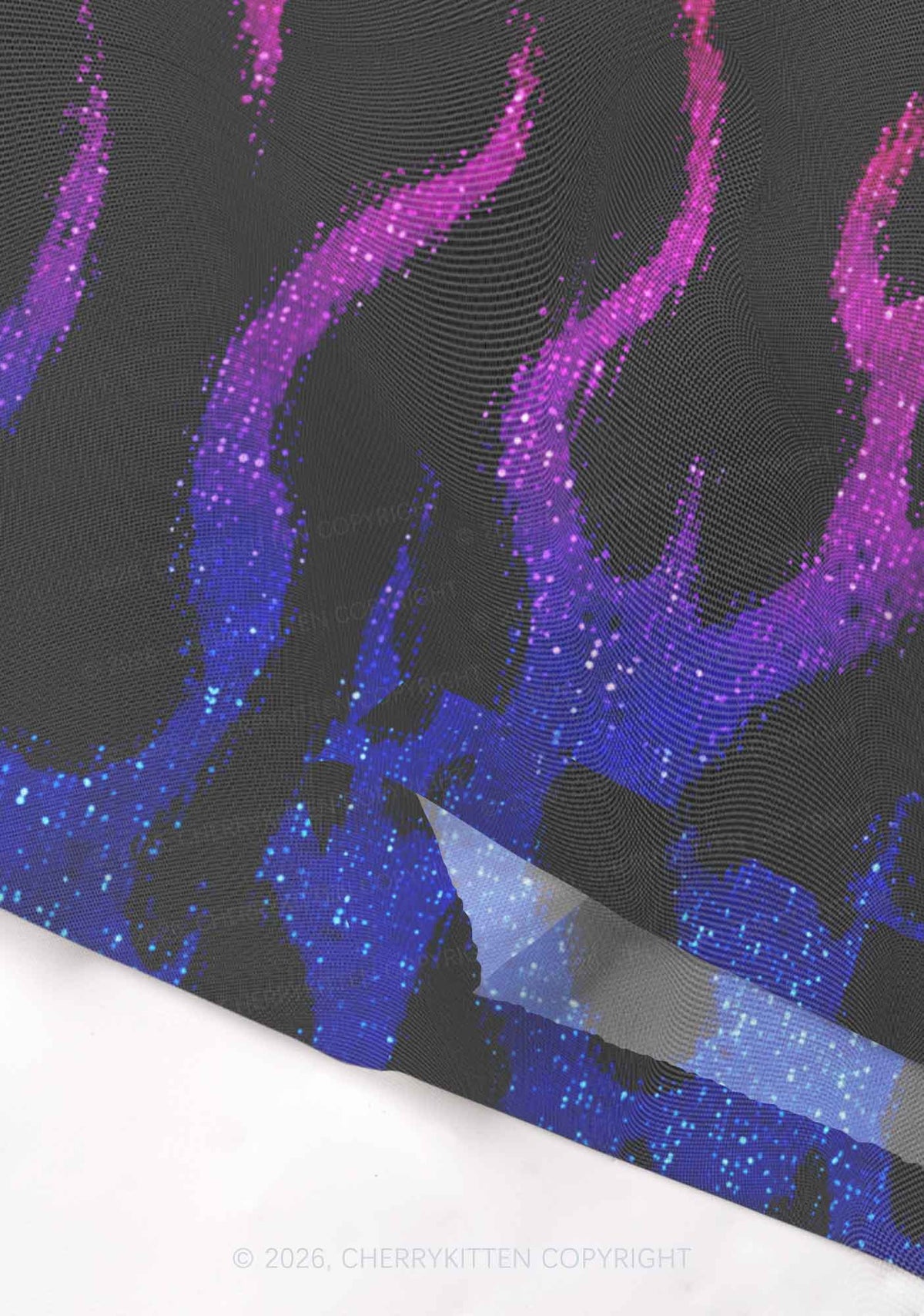 Bisexual Flame Pride Y2K Mesh Crop Top Cherrykitten