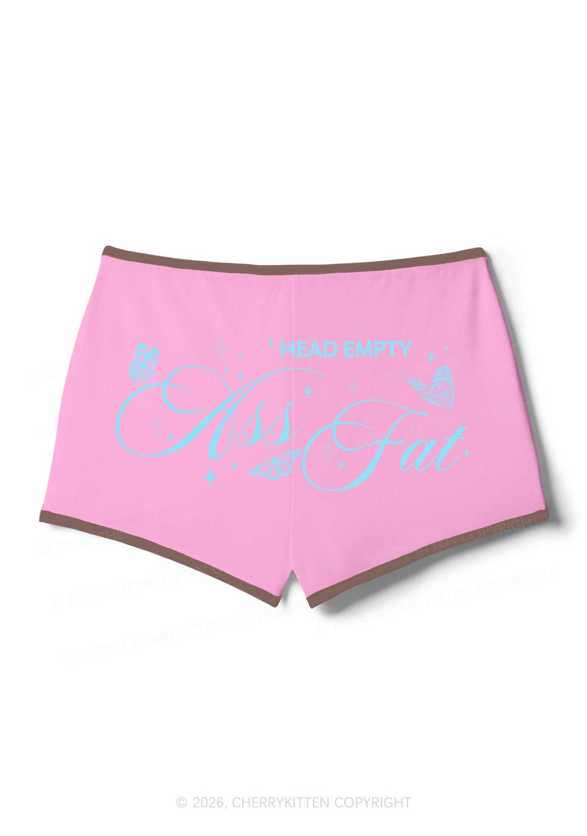 Head Empty Axx Fat Pride Y2K Booty Shorts Cherrykitten