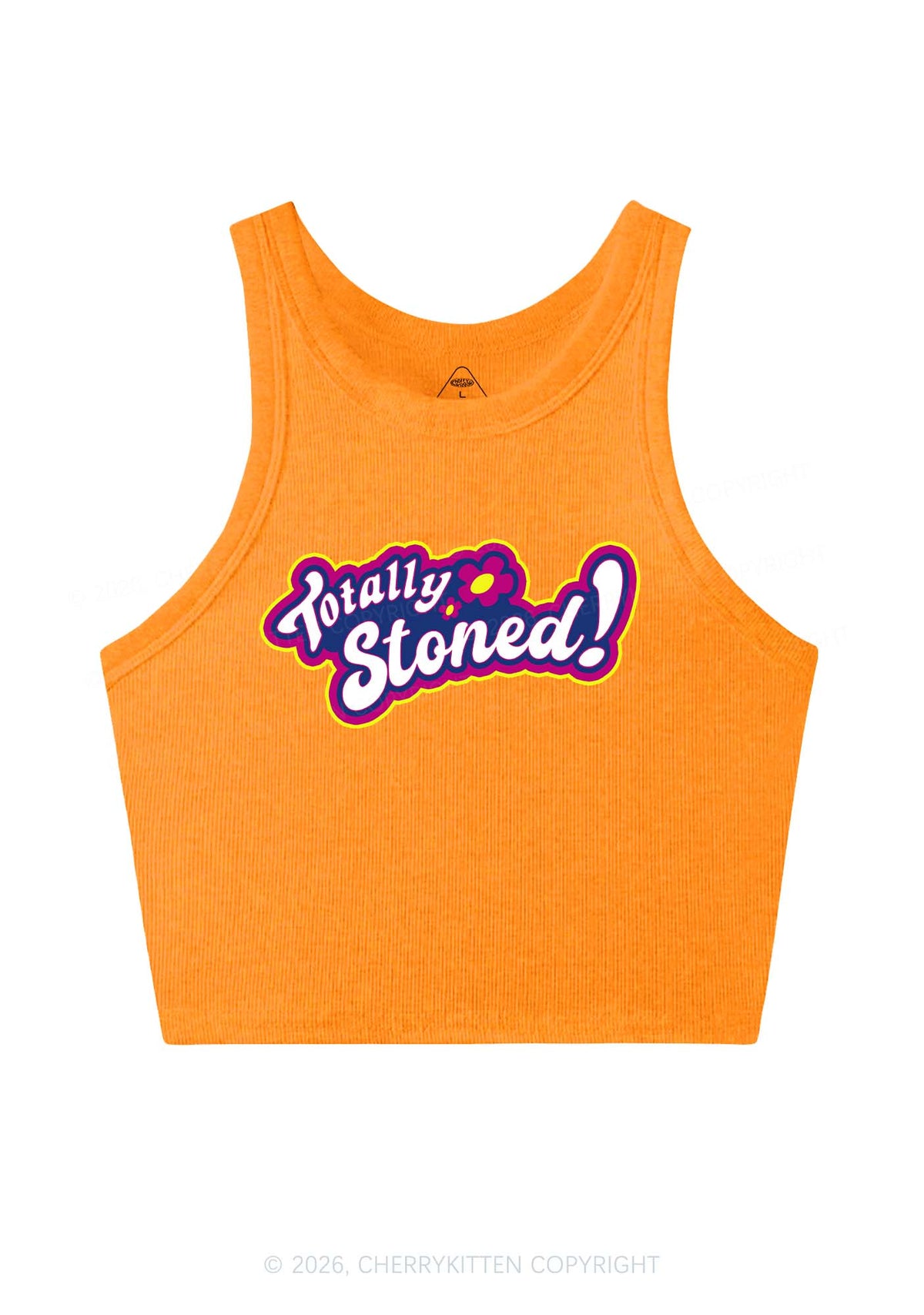 Totally Stoned Y2K Crop Tank Top Cherrykitten