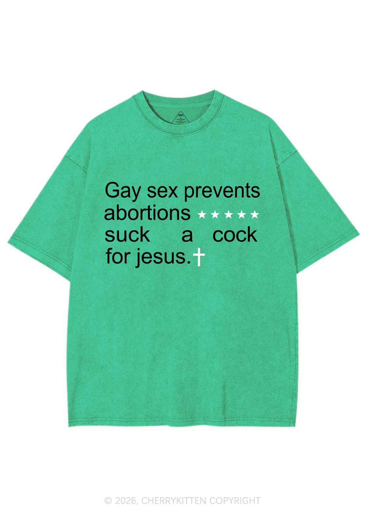 Suck A Cola For Jesus Pride Y2K Shirts Washed Tee Cherrykitten