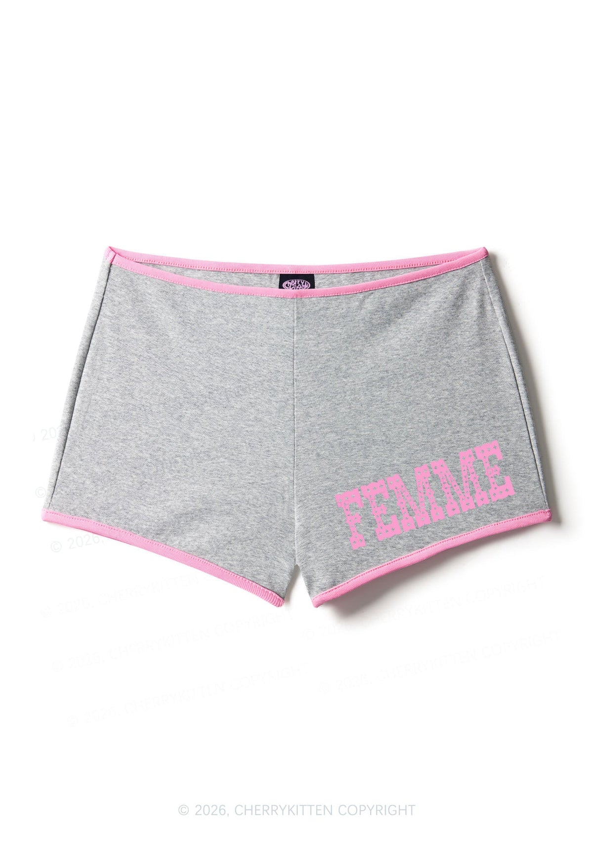 Pink Femme Pride Y2K Booty Shorts Cherrykitten