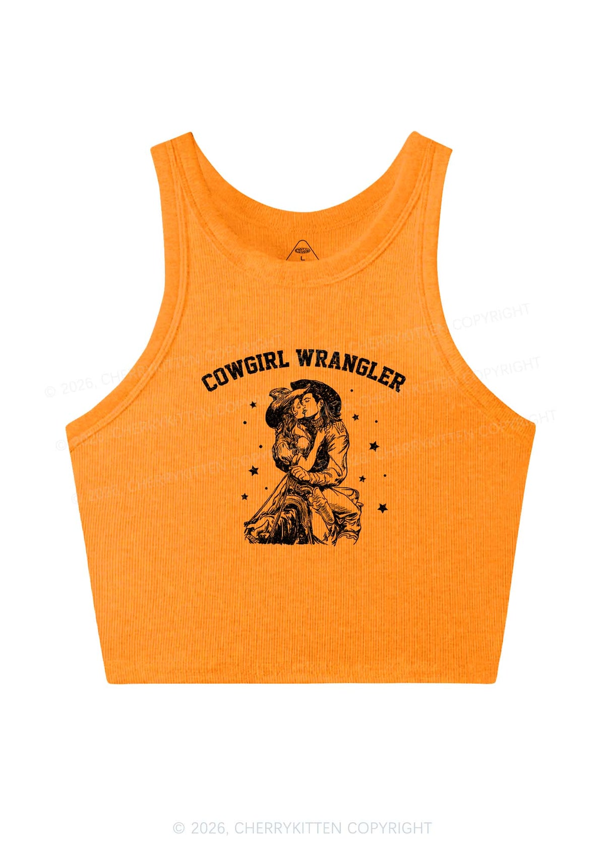 Cowgirl Wrangler Y2K Crop Tank Top Cherrykitten