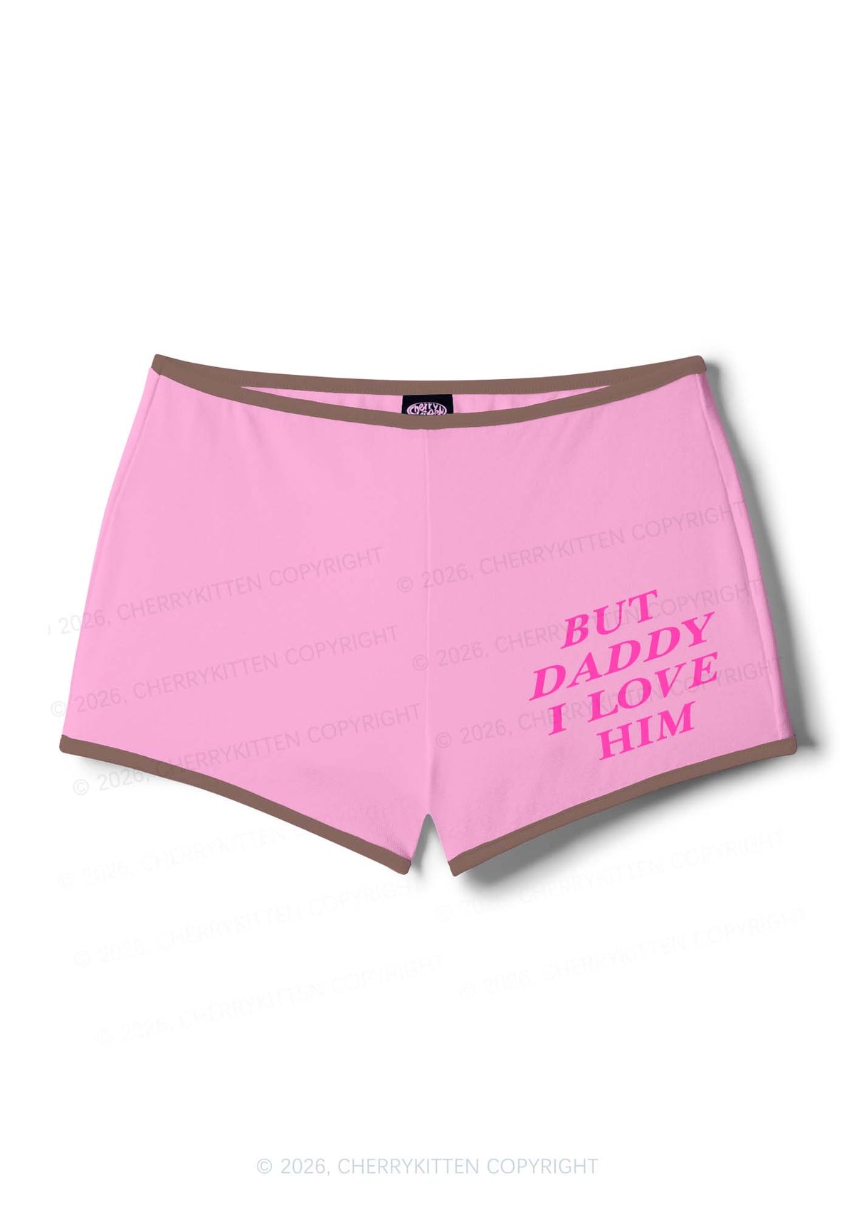 But Daddy I Love Him Pride Y2K Booty Shorts Cherrykitten