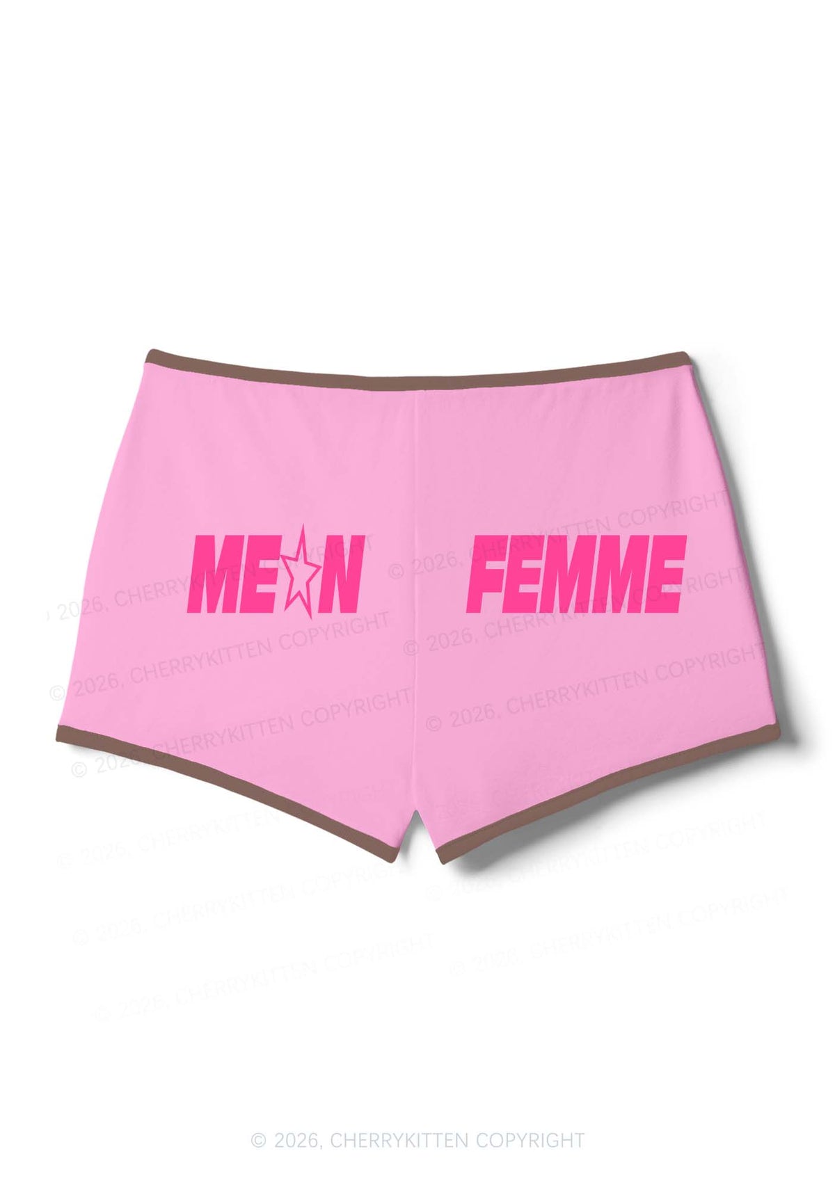 Mean Femme Pride Y2K Booty Shorts Cherrykitten