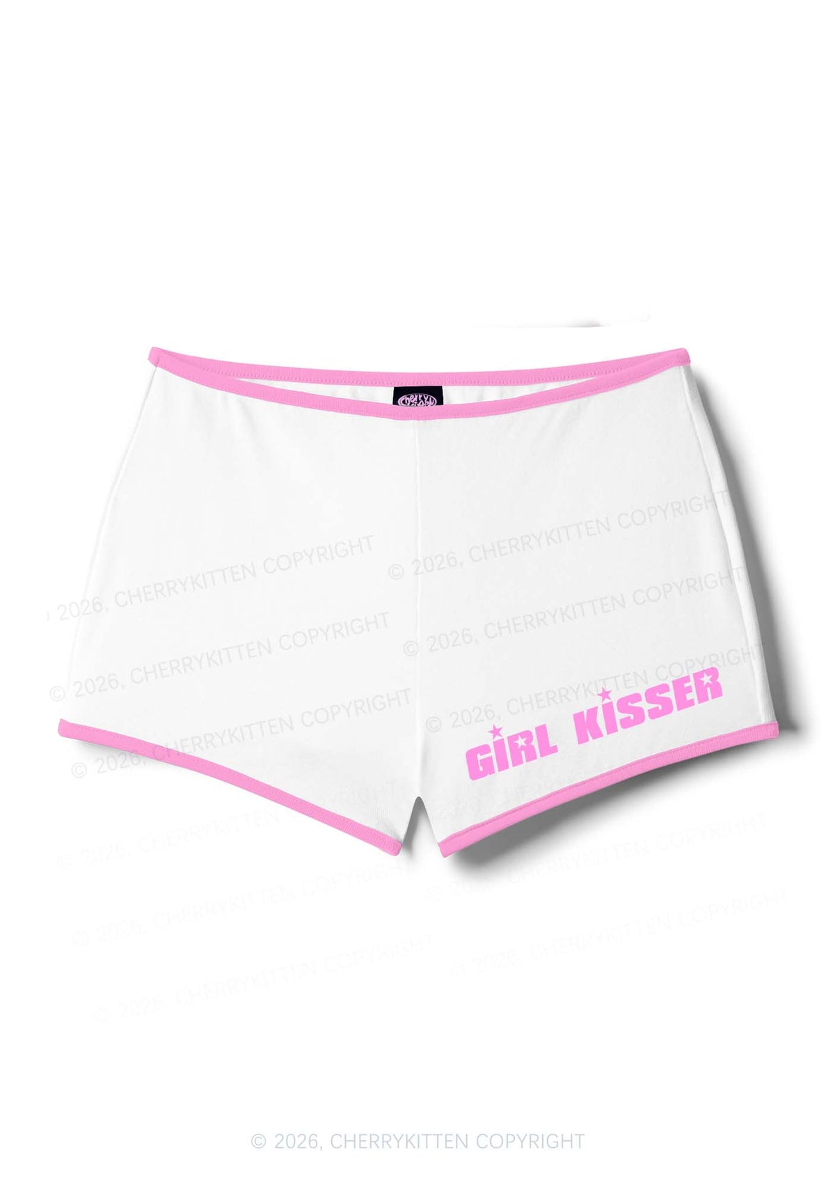 Girl Kisser Pride Y2K Booty Shorts Cherrykitten