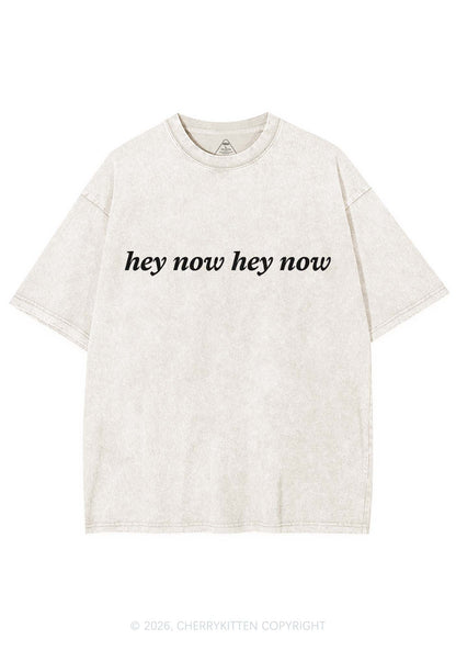 Hey Now Y2K Shirts Washed Tee Cherrykitten