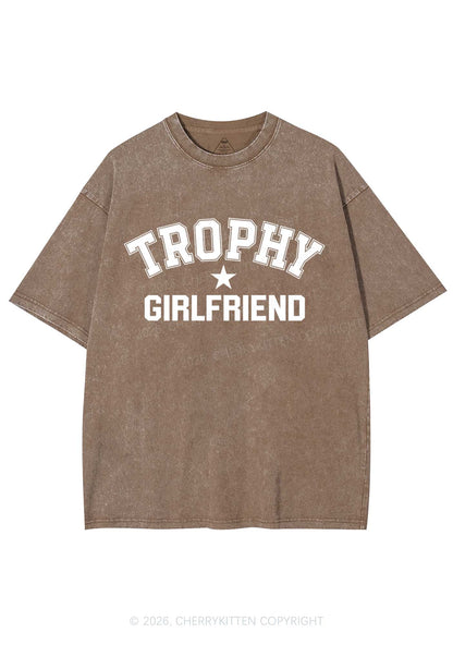 Trophy Girlfriend Y2K Shirts Washed Tee Cherrykitten