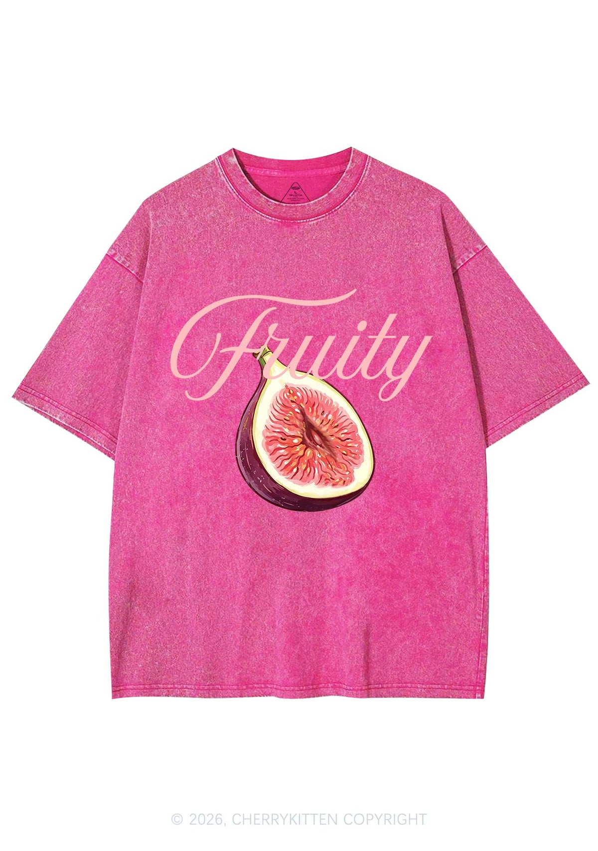 Fruity Fig Pride Y2K Shirts Washed Tee Cherrykitten