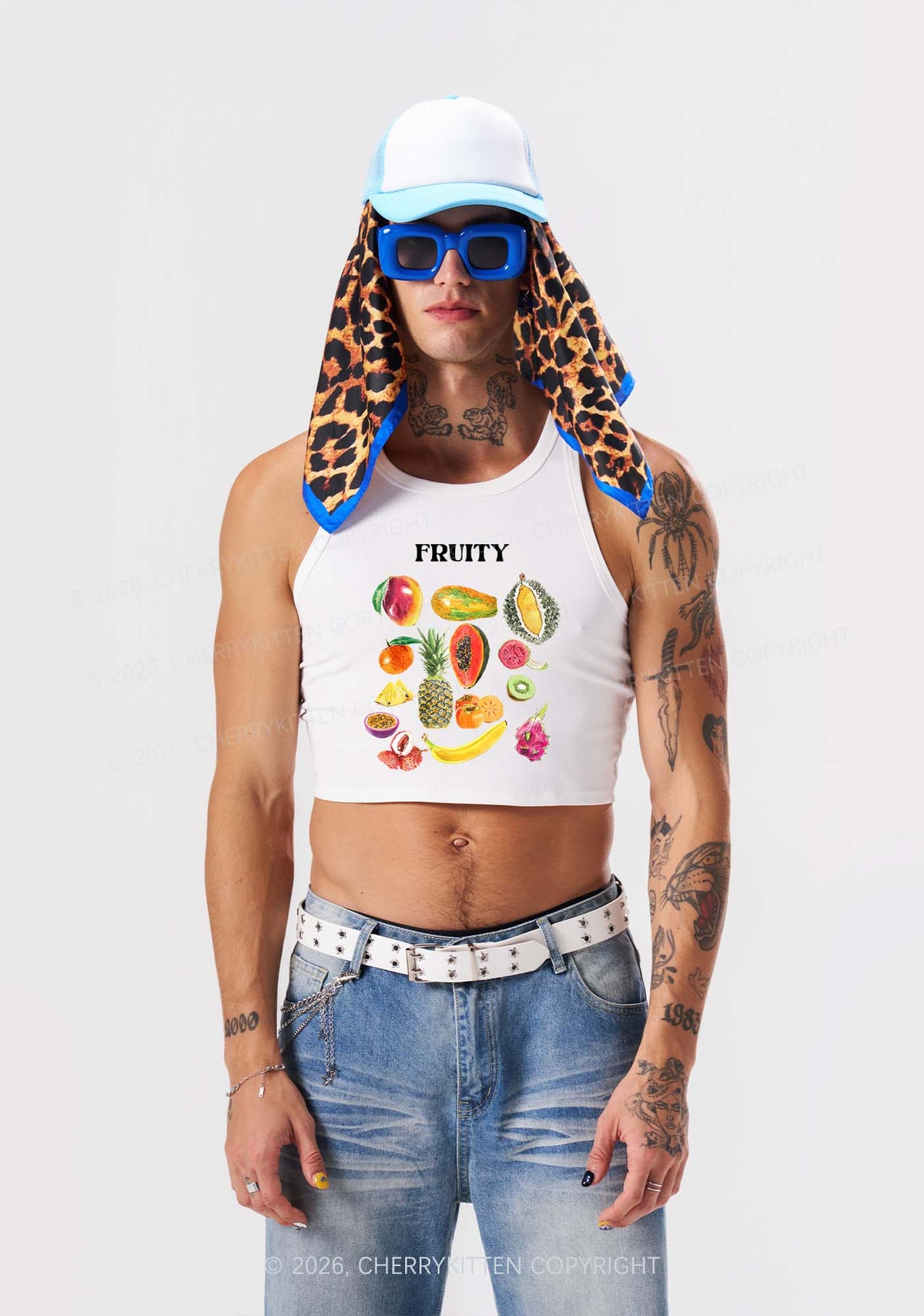 Fruity Y2K Crop Tank Top Cherrykitten