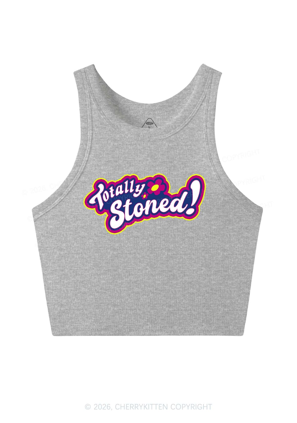 Totally Stoned Y2K Crop Tank Top Cherrykitten