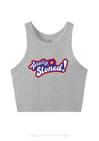 Totally Stoned Y2K Crop Tank Top Cherrykitten