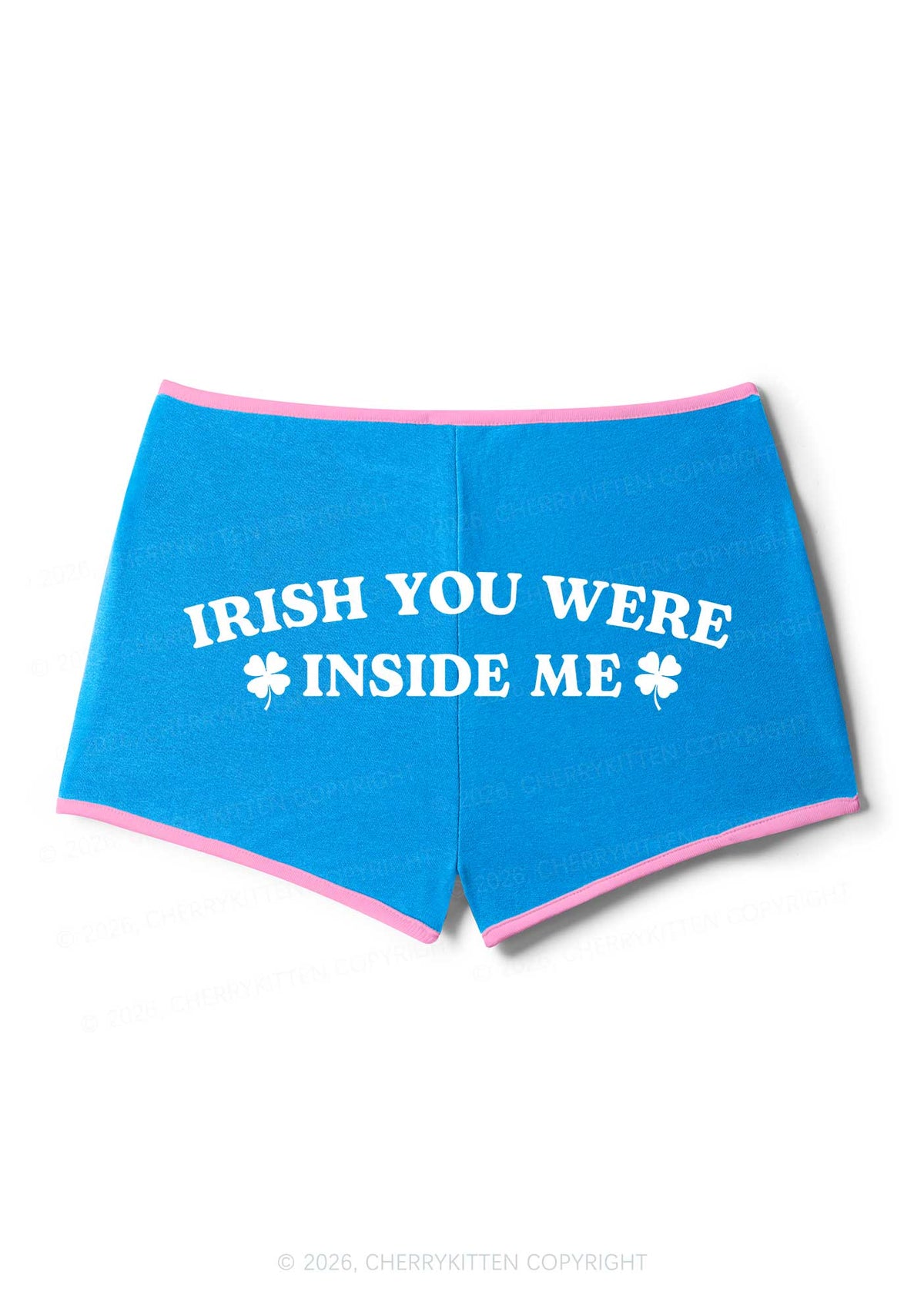Irish Inside Me St Patricks Y2K Booty Shorts Cherrykitten