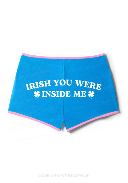 Irish Inside Me St Patricks Y2K Booty Shorts Cherrykitten