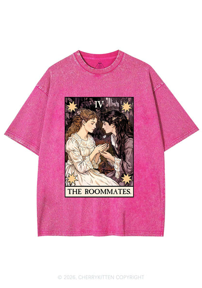 The Roommates Stars Tarot Pride Y2K Shirts Washed Tee Cherrykitten