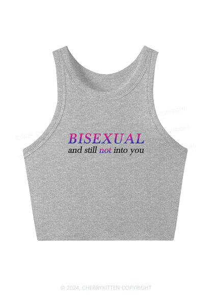Bisexual And Still Not Into You Y2K Crop Tank Top Cherrykitten