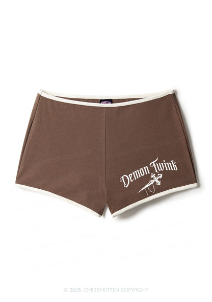 Demon Twink Pride Y2K Booty Shorts Cherrykitten