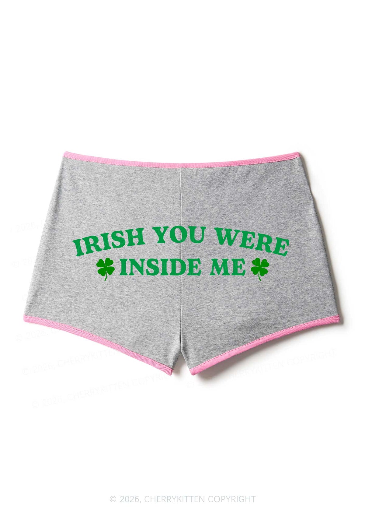 Irish Inside Me St Patricks Y2K Booty Shorts Cherrykitten