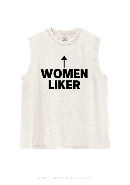 Women Liker Pride Y2K Washed Muscle Tank Cherrykitten