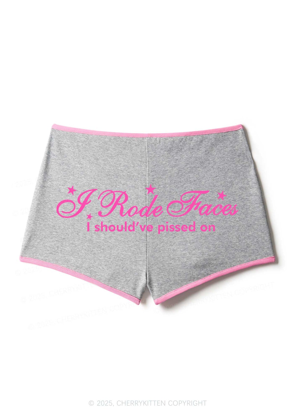 I Rode Faces Y2K Booty Shorts Cherrykitten