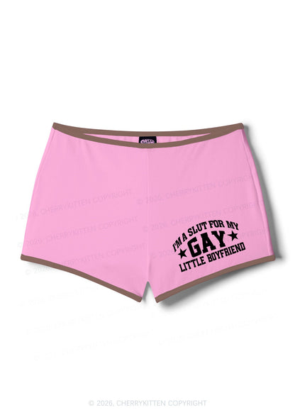 Im A Slxt For My Gay BF Pride Y2K Booty Shorts Cherrykitten