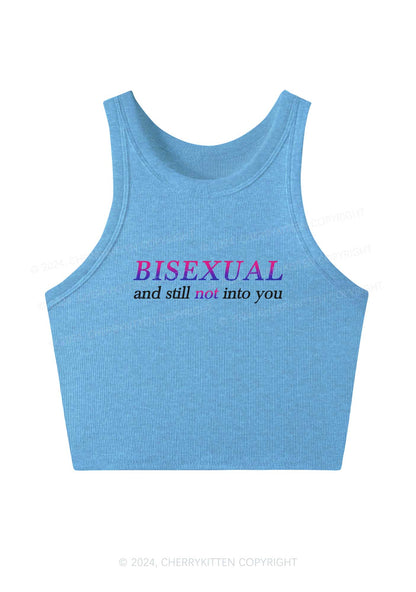 Bisexual And Still Not Into You Y2K Crop Tank Top Cherrykitten