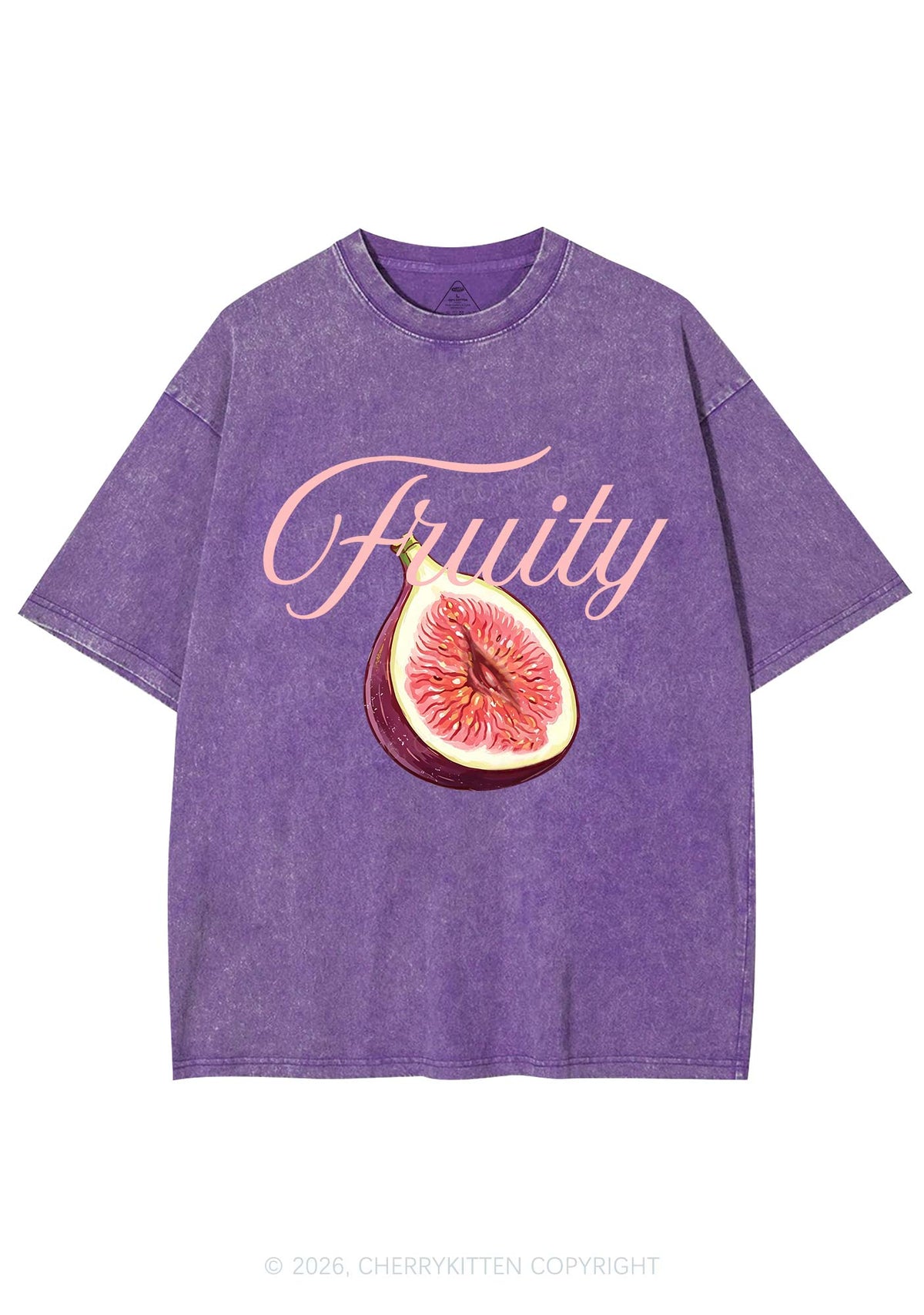 Fruity Fig Pride Y2K Shirts Washed Tee Cherrykitten