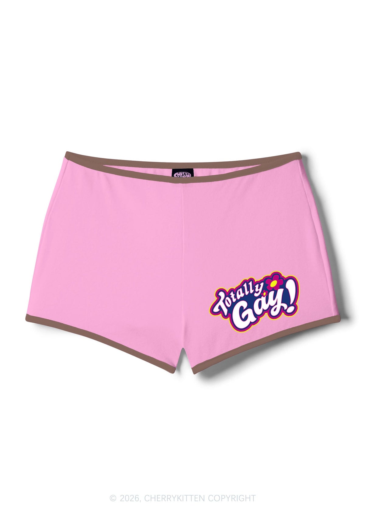 Totally Gay Pride Y2K Booty Shorts Cherrykitten