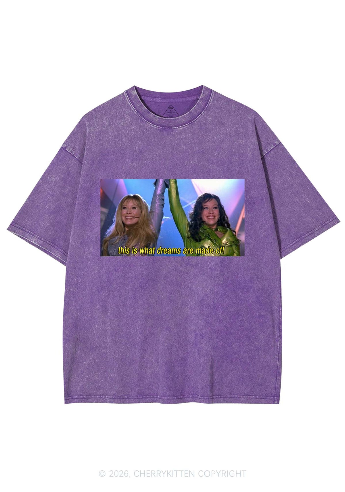 This Is What Dreams Are Y2K Shirts Washed Tee Cherrykitten