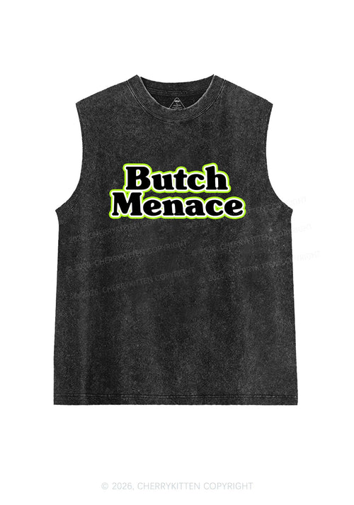 Butch Menace Pride Y2K Washed Muscle Tank Cherrykitten