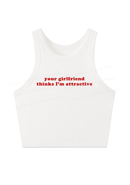 I'm Attractive Y2K Crop Tank Top Cherrykitten