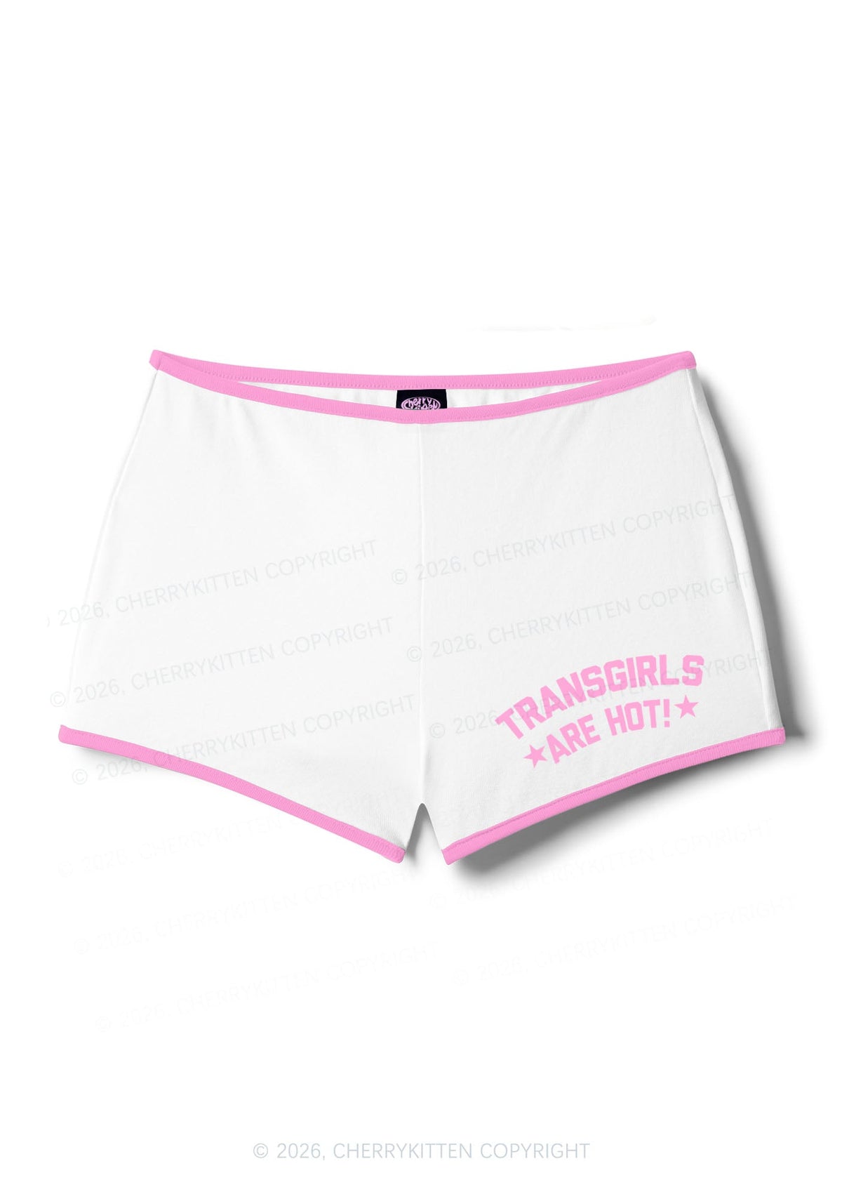 Transgirls Are Hot Pride Y2K Booty Shorts Cherrykitten