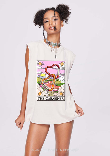 The Carabiner Tarot Pride Y2K Washed Muscle Tank Cherrykitten