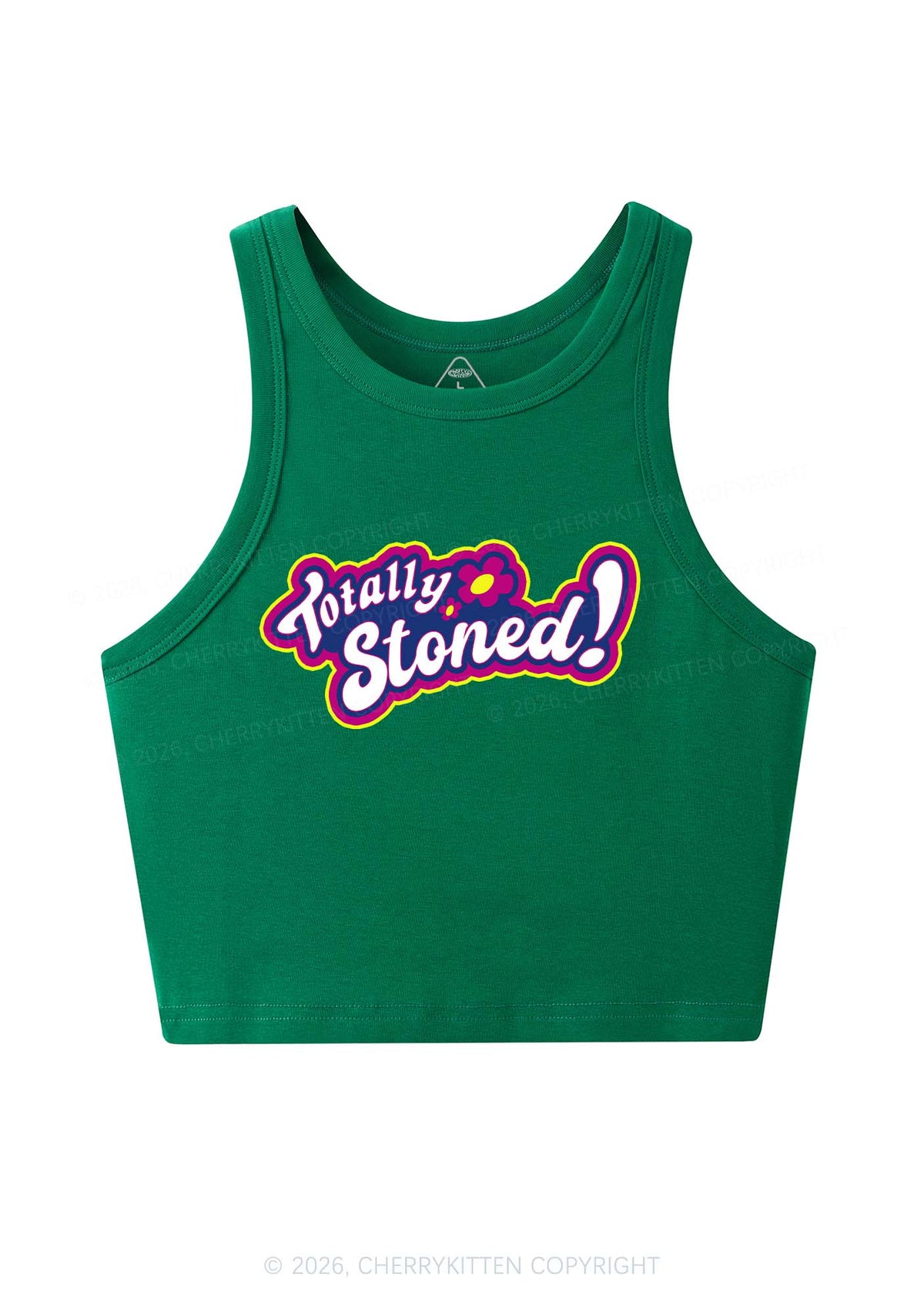 Totally Stoned Y2K Crop Tank Top Cherrykitten
