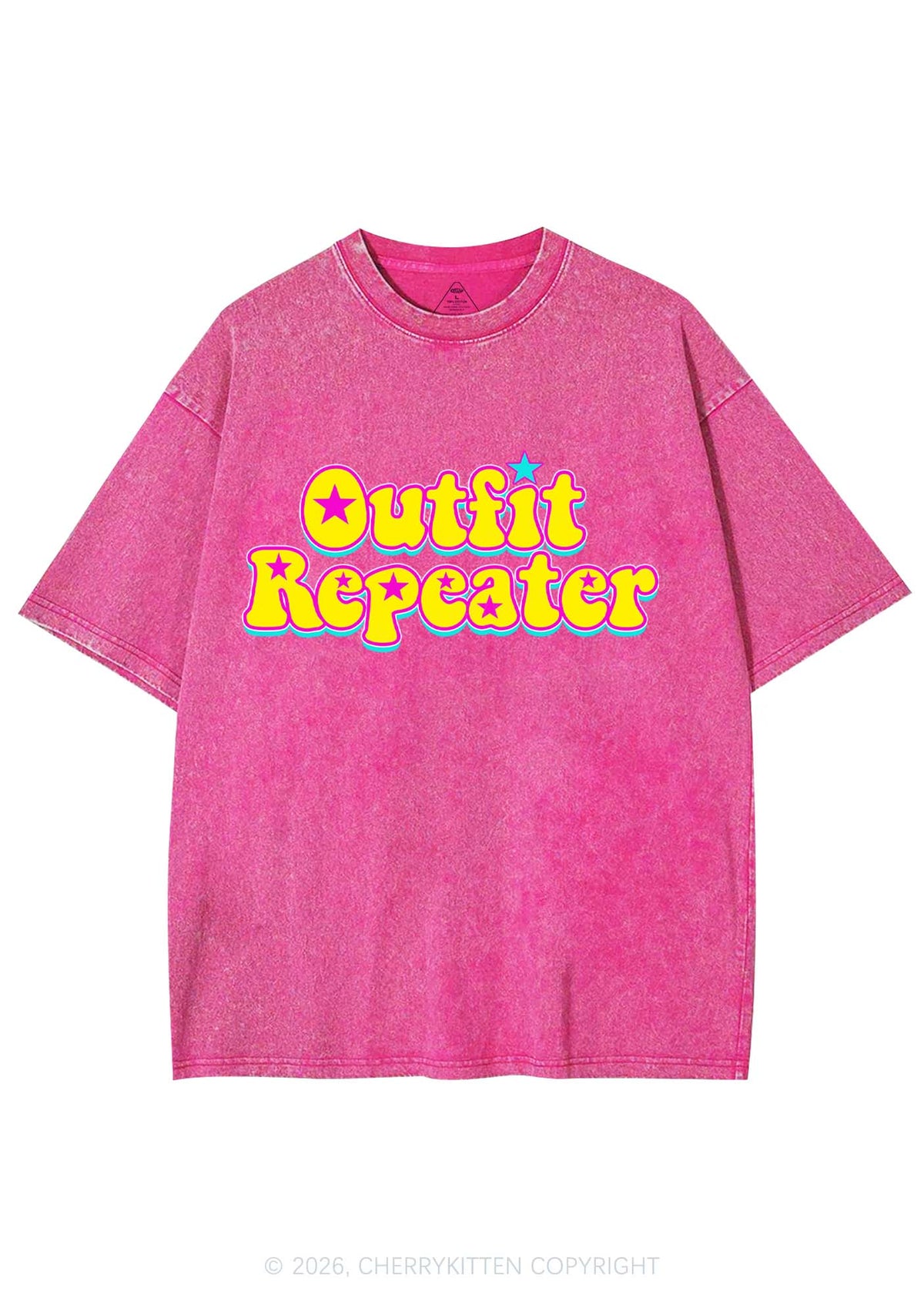 Outfit Repeater Y2K Shirts Washed Tee Cherrykitten