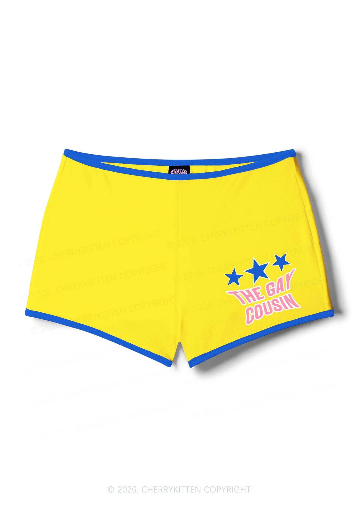 The Gay Cousin Pride Y2K Booty Shorts Cherrykitten