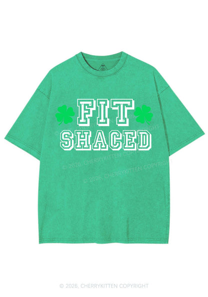 Fit Shaced St Patricks Y2K Shirts Washed Tee Cherrykitten