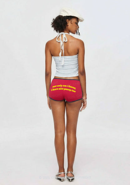 I Have Nice Puxxy Too Y2K Booty Shorts Cherrykitten
