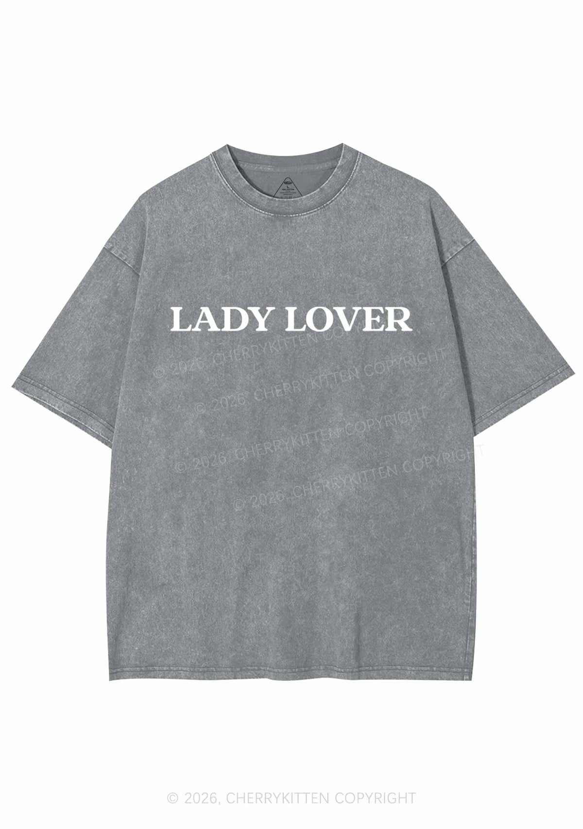 Lady Lover Pride Y2K Shirts Washed Tee Cherrykitten