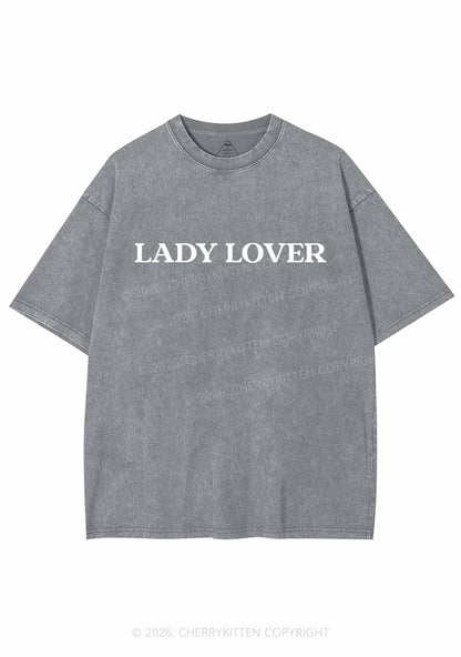 Lady Lover Pride Y2K Shirts Washed Tee Cherrykitten