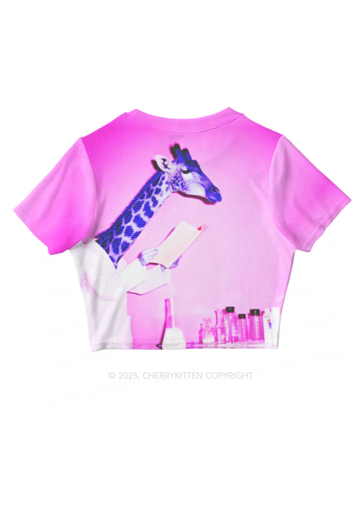 Dr Giraffe Y2K Mesh Crop Top Cherrykitten