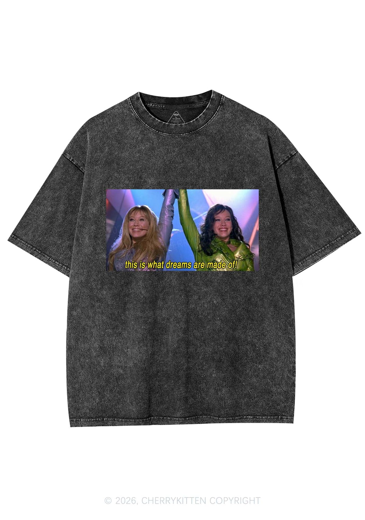 This Is What Dreams Are Y2K Shirts Washed Tee Cherrykitten