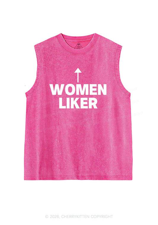 Women Liker Pride Y2K Washed Muscle Tank Cherrykitten