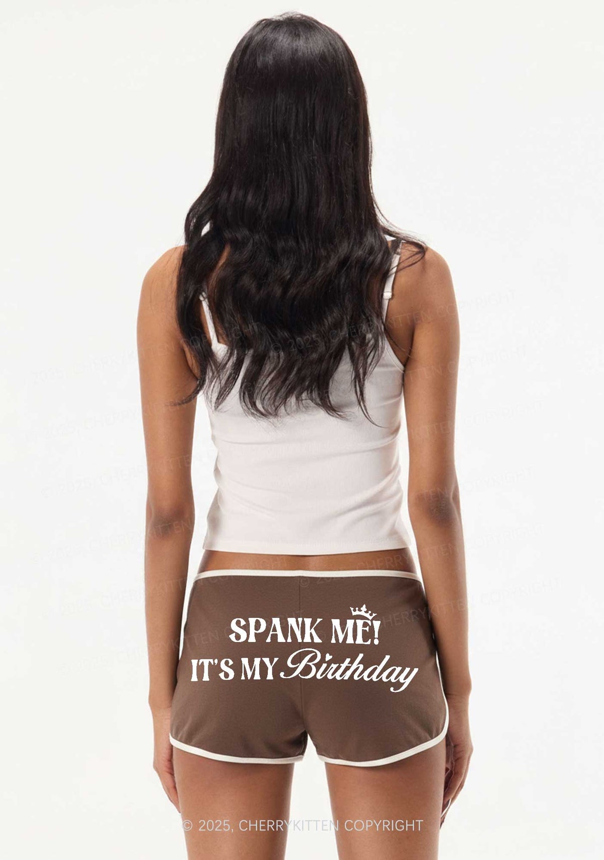 Spank Me Its My Birthday Y2K Booty Shorts Cherrykitten