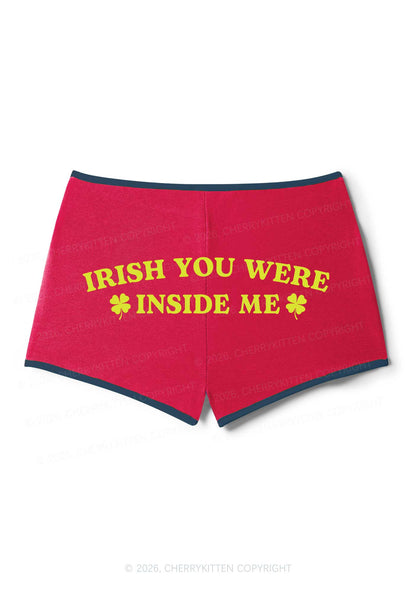 Irish Inside Me St Patricks Y2K Booty Shorts Cherrykitten