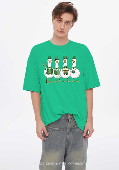 Irish Goose Gang St Patricks Y2K Shirts Washed Tee Cherrykitten