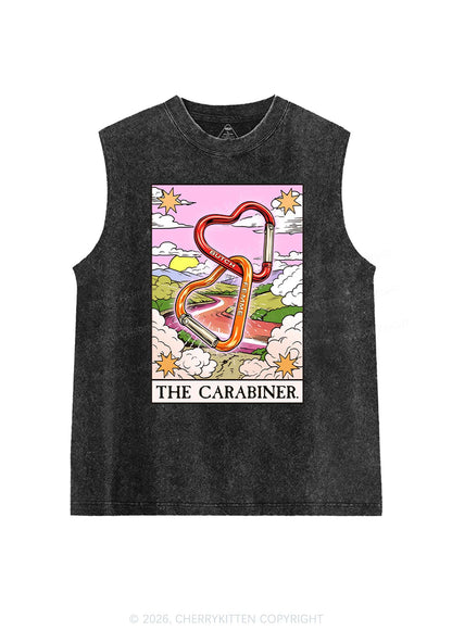 The Carabiner Tarot Pride Y2K Washed Muscle Tank Cherrykitten