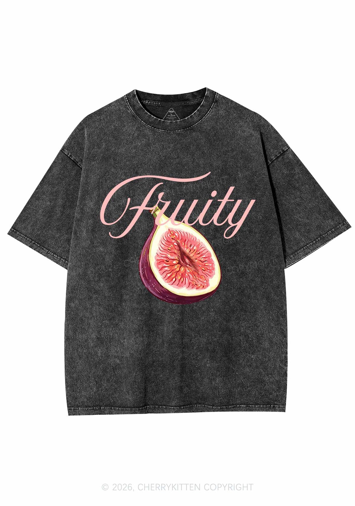 Fruity Fig Pride Y2K Shirts Washed Tee Cherrykitten
