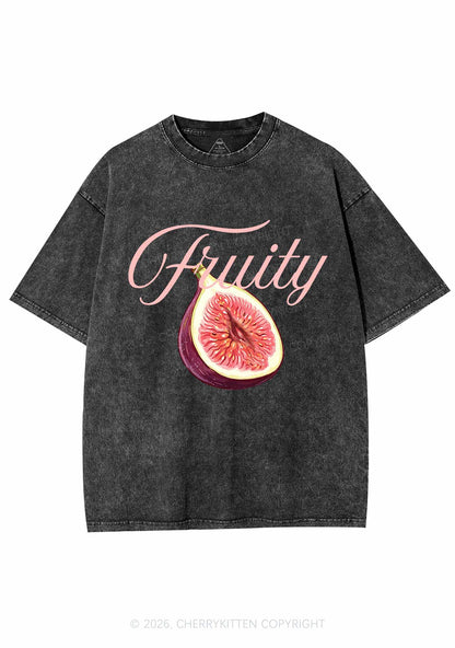 Fruity Fig Pride Y2K Shirts Washed Tee Cherrykitten